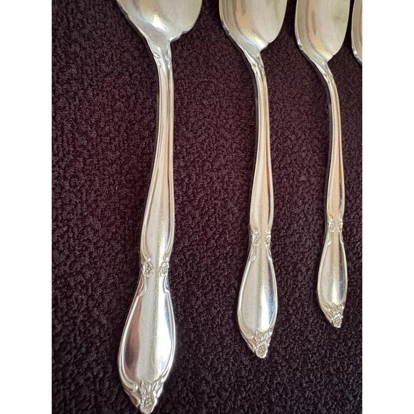 Oneida Community Chatelaine Stainless Flatware 4 Citrus or Grapefruit Spoons - Picture 4 of 4